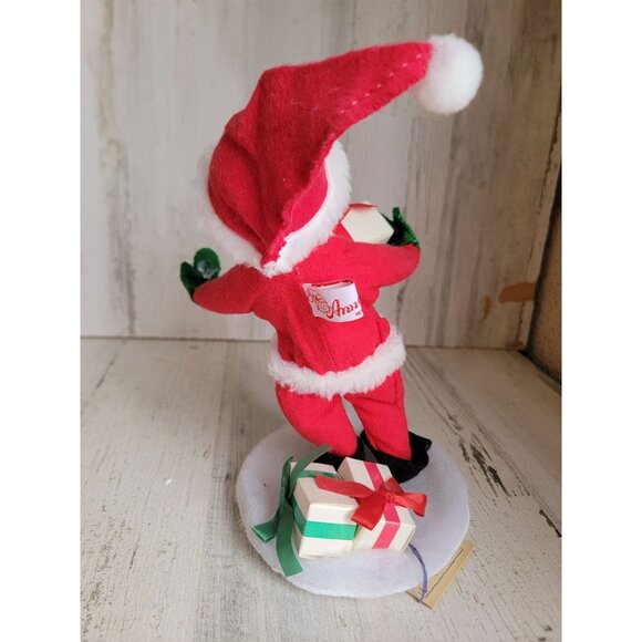 Annalee Santa gift box rocking‎ horse xmas home decor vintage - Picture 6 of 7